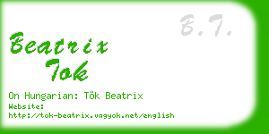 beatrix tok business card